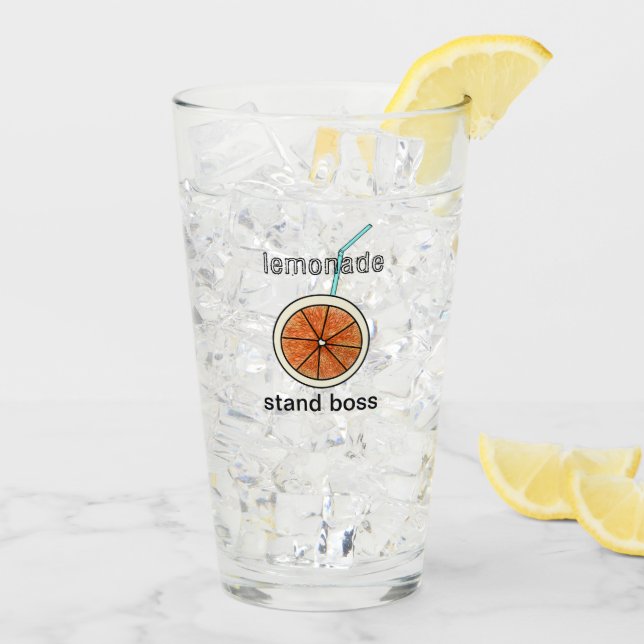 Copo De Pint Engraçada Limonada Engraçada Stand Boss Yellow (Gelo traseiro)