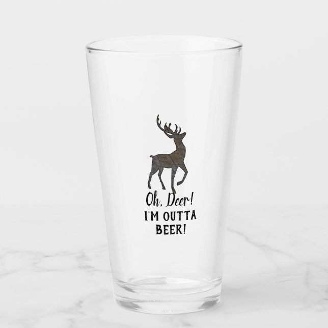 Copo De Pint Engraçada Vez Bonita Cerveja Pun Buck Men (Frente)