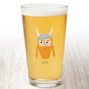 Copo De Pint Engraçada Viking Personalizado Beer