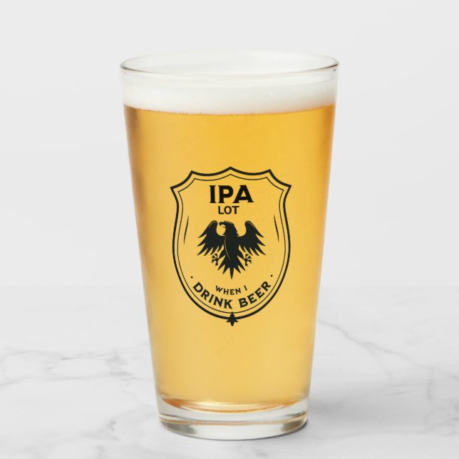 Copo De Pint Engraçado Beer Lover (Frente (Preenchido))