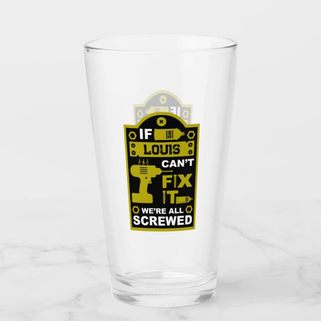 Copo De Pint Engraçado consertar o reparo de ti (Frente)