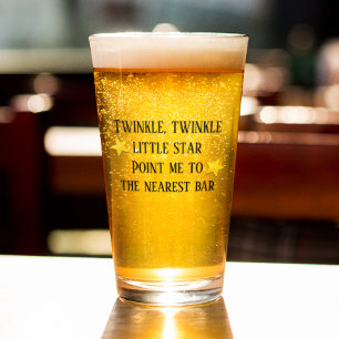 Copo De Pint Engraçado Dizer Glitor De Bebendo De Cerveja