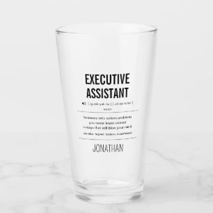 Copo De Pint Engraçado do Assistente Executivo Personalizado