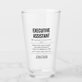 Copo De Pint Engraçado do Assistente Executivo Personalizado