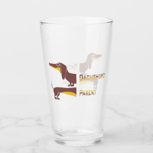 Copo De Pint Engraçado e fofo dachshund para os pais de cães lo