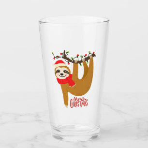 Copo De Pint Engraçado Moderno Engraçado Feliz Noite de Natal  