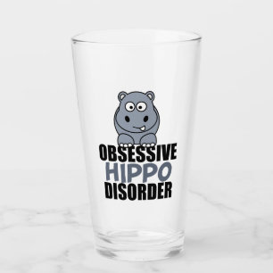 Copo De Pint Engraçado Obsessivo Disfunção Hippo