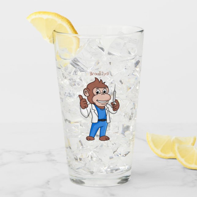 Copo De Pint Engraçado orangotango macaco (Gelo frontal)