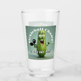 Copo De Pint Engraçado Pickleball Vidro do Caramelo