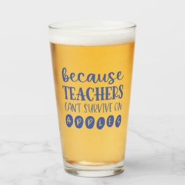 Copo De Pint Engraçado Professor Personalizado Presente Sobrevi