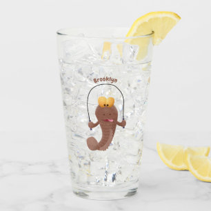 Copo De Pint Engraçado saltando desenho de peixe
