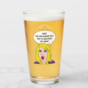 Copo De Pint ENGRAÇADO texto personalizado MULHERES RETRO