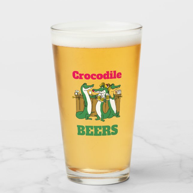 Copo De Pint ENGRAÇADO! Vidro de pinheiro: 16oz (Frente (Preenchido))