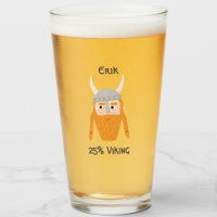 Engraçado Viking DNA Personalizado Beer Glass