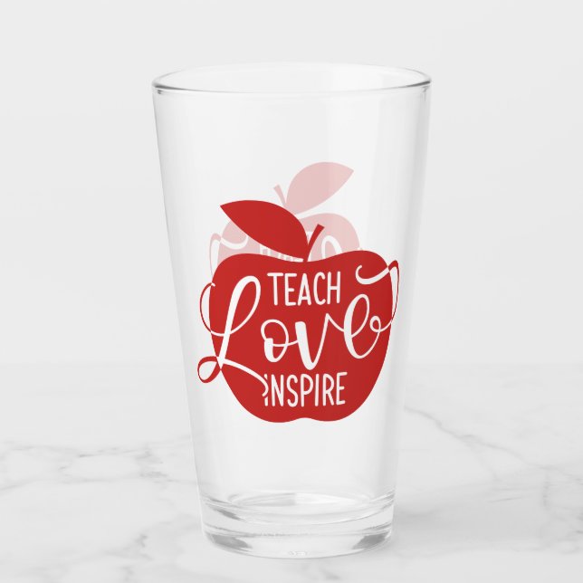 Copo De Pint Ensine o amor inspiram (Frente)