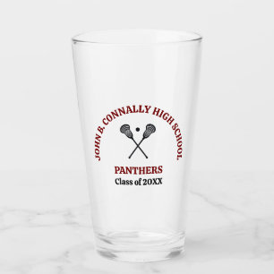 Copo De Pint Equipe de Lacrosse da Maroon High School Personali