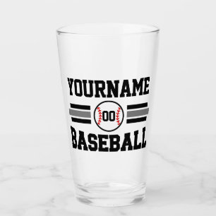 Copo De Pint Equipe de NOME Personalizada do Jogador de Basebal
