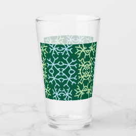 Copo De Pint Escamas de neve azuis escamas de Natal padrão de n