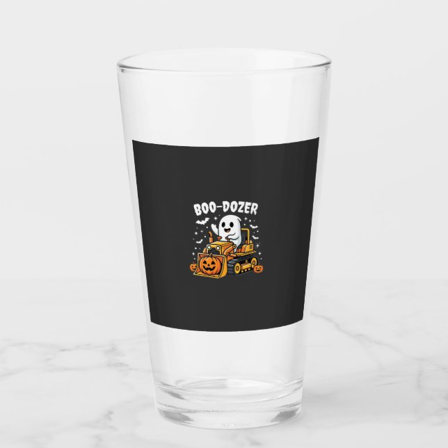 Copo De Pint Escavadeira Fantasma Boo Dozer Halloween_1 (Frente)