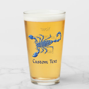 Copo De Pint Escorpião Azul