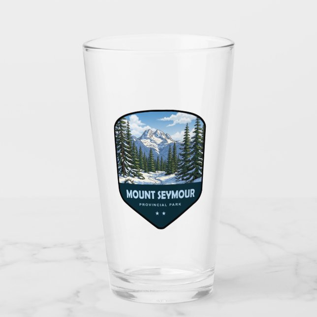 Copo De Pint Escudo do Parque Provincial Mount Seymour (Frente)
