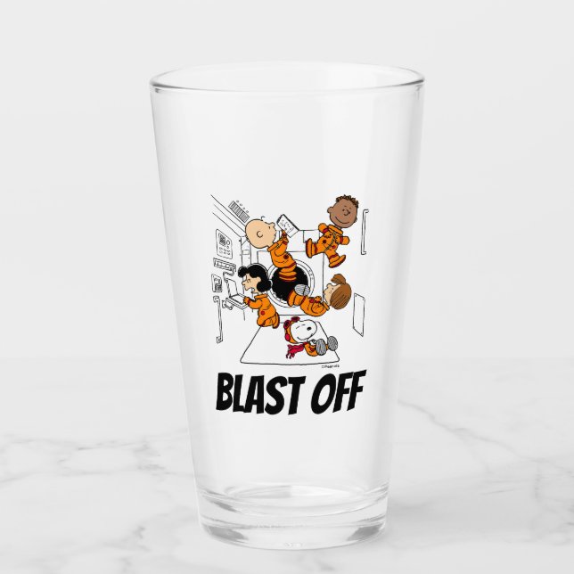 Copo De Pint ESPAÇO | Jogo amendoim no espaço (Frente)