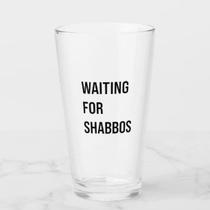 Copo De Pint Esperando pelo Shabbos Hanukkah Engraçado Judeu