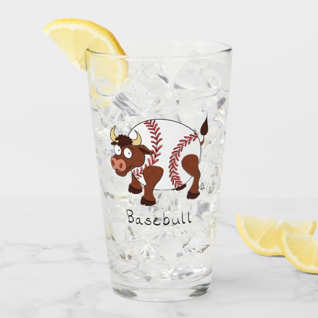 Copo De Pint Esportes engraçados para baseball Crianças Cartogr (Gelo frontal)