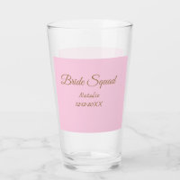 Esquadra de madrinhas rosa dourado adicionar nome
