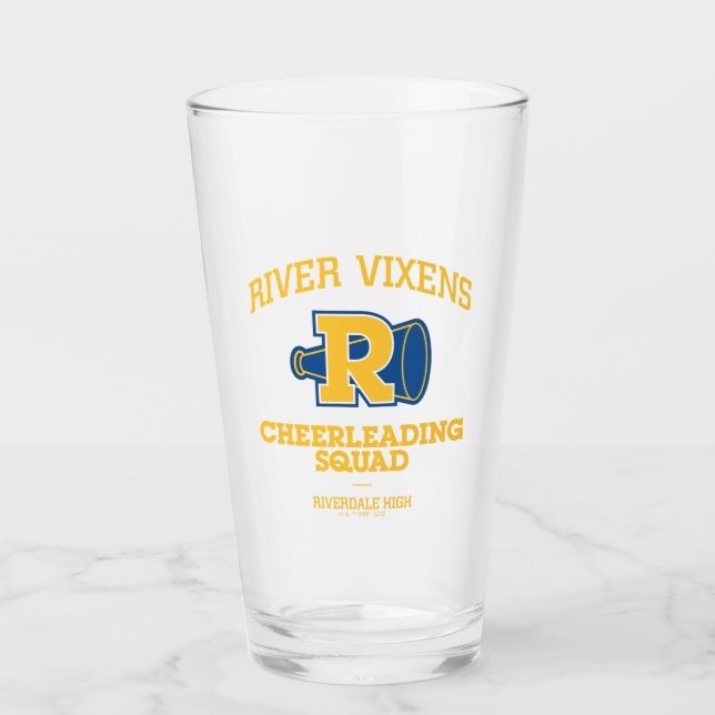 Copo De Pint Esquadrão de Cheerhead River Vixens (Frente)
