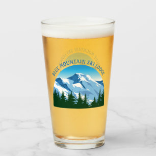 Copo De Pint Esqui Personalizado Resort Winter Resort Snowy Mou