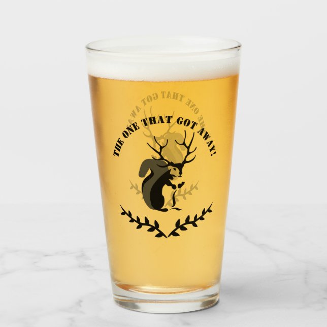 Copo De Pint Esquilo Preto Com Anel De Dez Pontos (Frente (Preenchido))