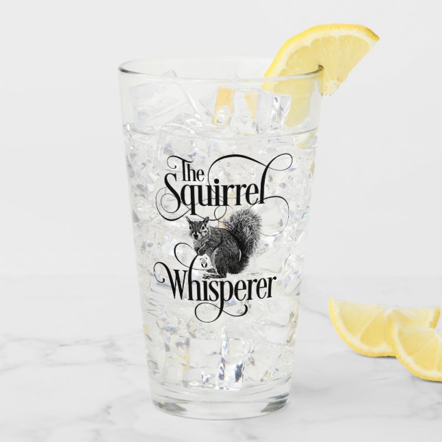 Copo De Pint Esquilo Whisperer - amante engraçado de esquilo (Gelo traseiro)