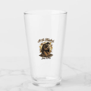 Copo De Pint Está Consumado Versículo Bíblico Camisa Cristã Vin