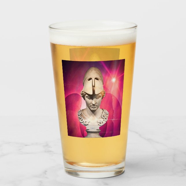 Copo De Pint Estátua de Berlim Sunrise (Frente (Preenchido))