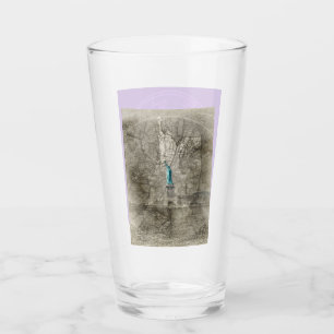 Copo De Pint Estátua de Tumbler de Vidro de Pintura do Mapa do