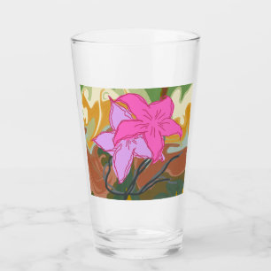 Copo De Pint Este design de arte floral abstrato combina suave