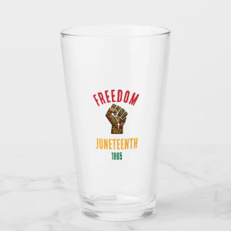 Copo De Pint Estilo Vintage Juneteenth Liberdade 1865 Padrão Pa