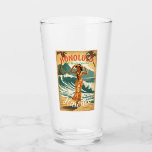 Copo De Pint Estilo Vintage Viagem Honolulu Médio Havaiano - Pa