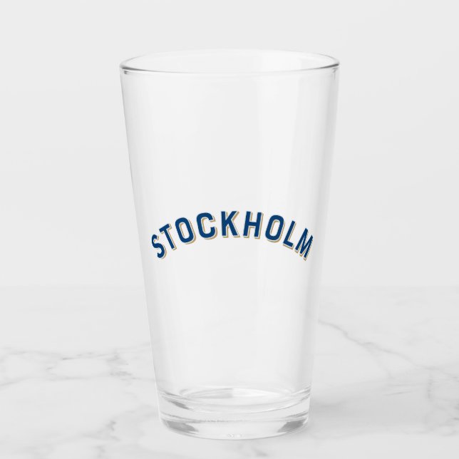 Copo De Pint Estocolmo, Suecia Vintage Arch (Frente)