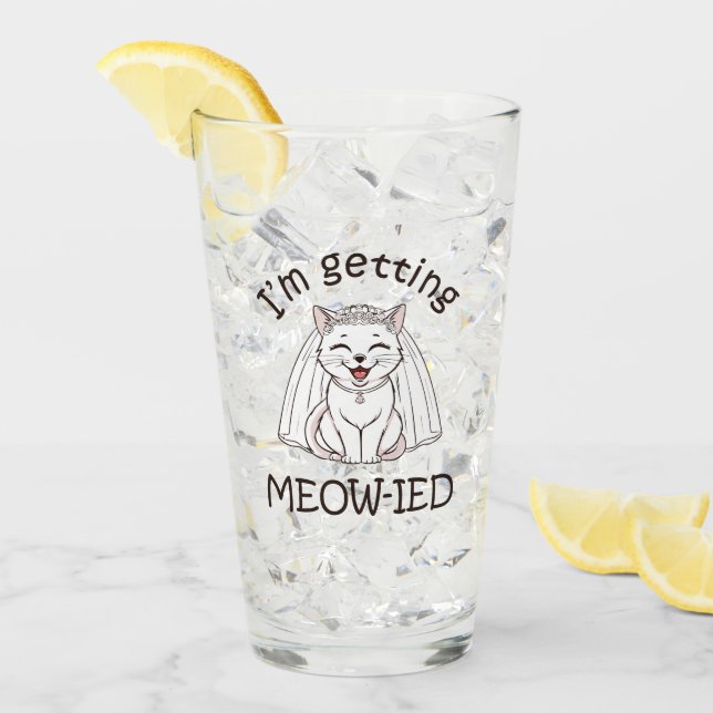 Copo De Pint Estou Meow-orando! (Gelo frontal)
