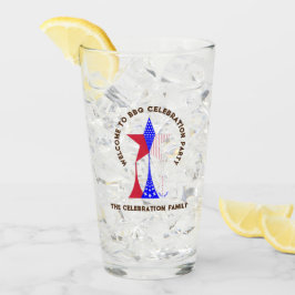 Copo De Pint Estrelas e Strips Patriot