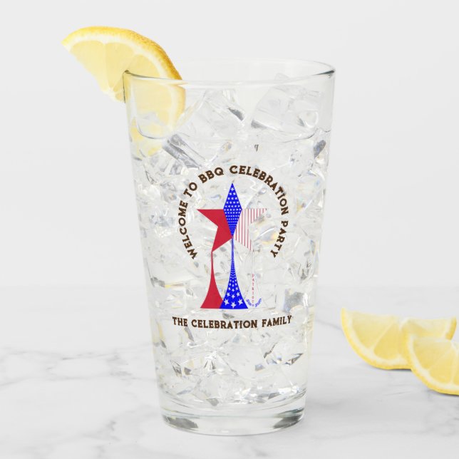 Copo De Pint Estrelas e Strips Patriot (Gelo frontal)