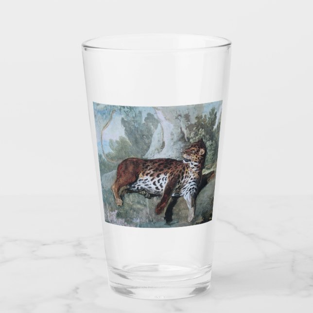 Copo De Pint Estudo de um Leopardo (por Jean-Baptiste Oudry) (Frente)