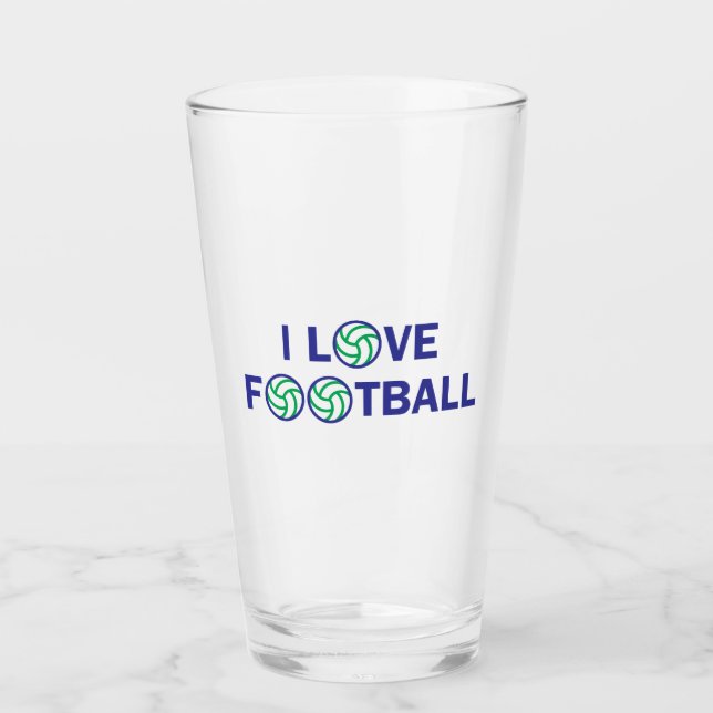 Copo De Pint Eu adoro futebol americano (Frente)