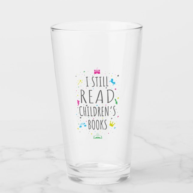 Copo De Pint Eu ainda leio livros infantis I (Frente)