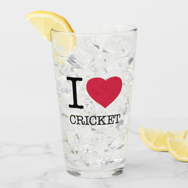COPO DE PINT EU AMO CRICKET (Gelo frontal)