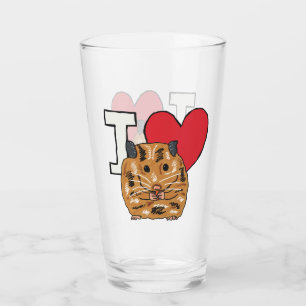 Copo De Pint Eu Amo Hamsters