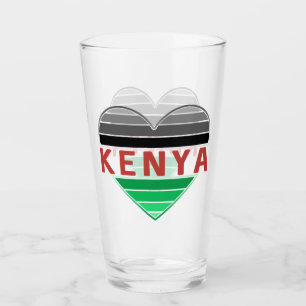 Copo De Pint Eu amo o Quênia, coração do Quênia