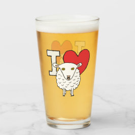 Copo De Pint Eu Amo Ovinos